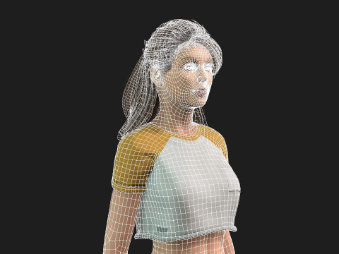 Highly Detailed 3D Female Model Modèle 3D