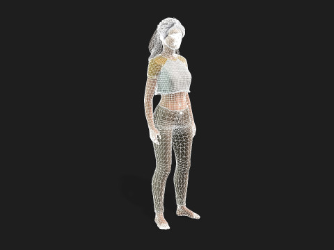 Highly Detailed 3D Female Model Modèle 3D