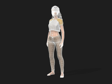 Highly Detailed 3D Female Model Modèle 3D
