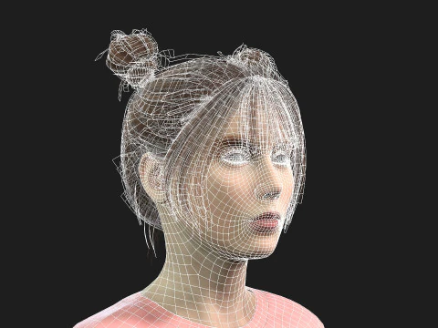 Highly Detailed 3D Female Model 3D Model