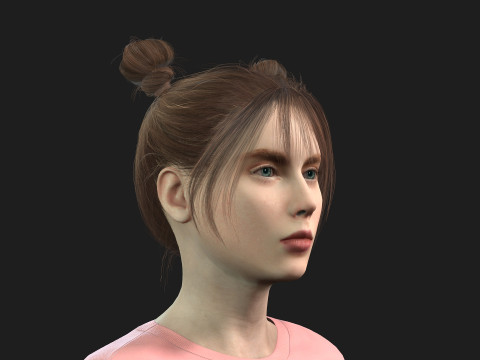 Highly Detailed 3D Female Model Modelo 3D