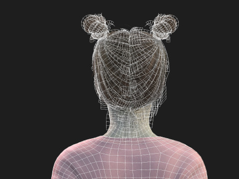 Highly Detailed 3D Female Model Modello 3D