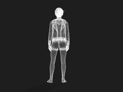 3D Girl Character for Games 3D Model