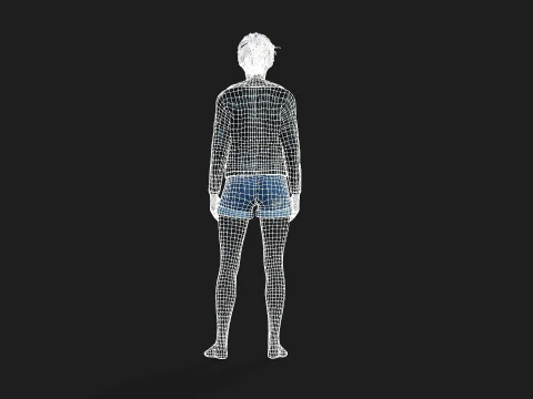 3D Girl Character for Games 3D Model