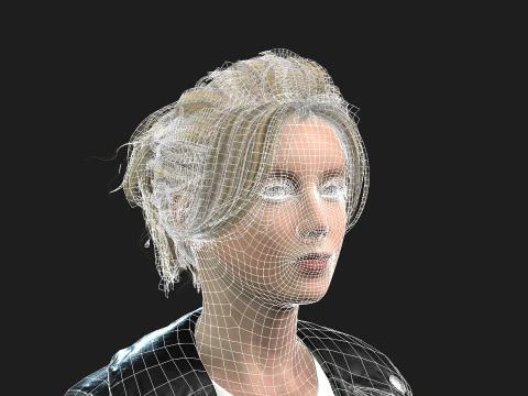 3D Girl Character for Games 3D Model