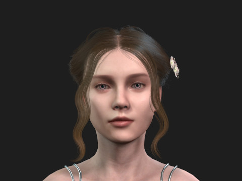 Realistic of a Girl 3D-Modell