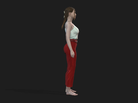 Realistic of a Girl 3D-Modell
