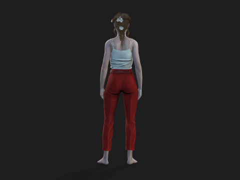 Realistic of a Girl 3D-Modell