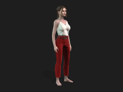 Realistic of a Girl 3D-Modell