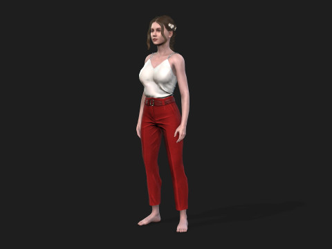 Realistic of a Girl 3D-Modell
