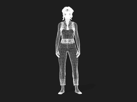 Realistic of a Girl 3D-Modell