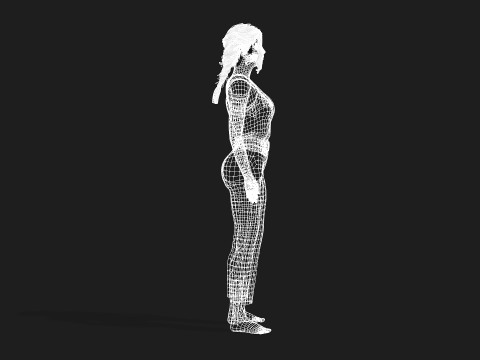 Realistic of a Girl 3D-Modell