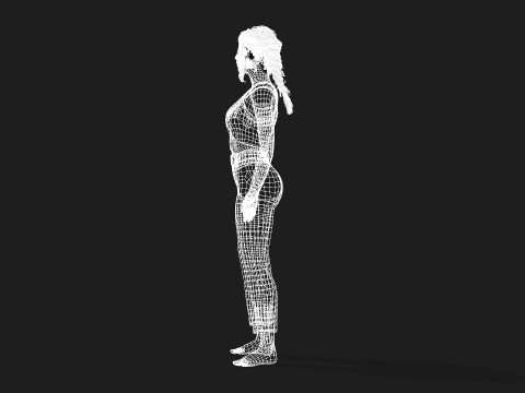 Realistic of a Girl 3D-Modell