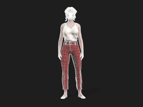 Realistic of a Girl 3D-Modell
