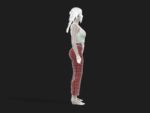 Realistic of a Girl 3D-Modell