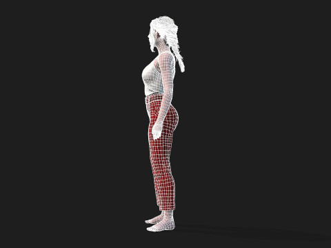 Realistic of a Girl 3D-Modell