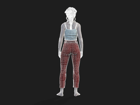 Realistic of a Girl 3D-Modell
