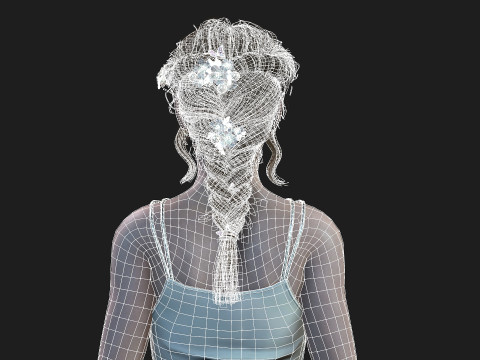 Realistic of a Girl 3D-Modell