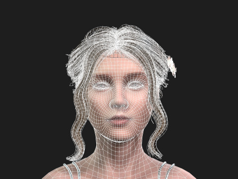 Realistic of a Girl 3D-Modell