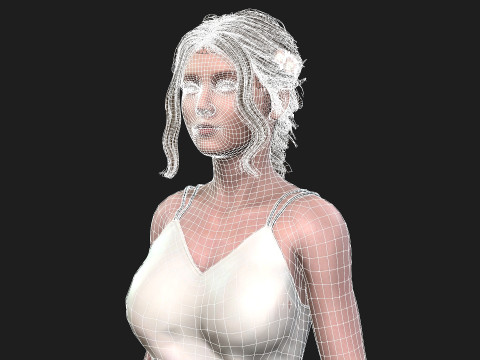 Realistic of a Girl 3D-Modell