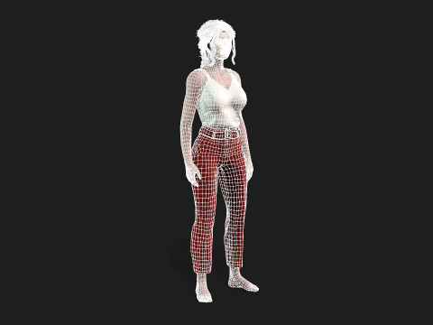 Realistic of a Girl 3D-Modell