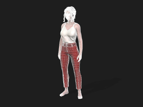 Realistic of a Girl 3D-Modell
