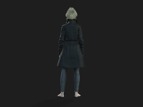 Game and animation ready woman character 3Dモデル