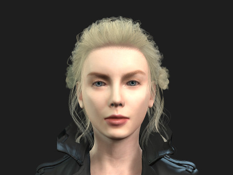 Game and animation ready woman character 3Dモデル