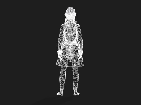 Game and animation ready woman character 3Dモデル