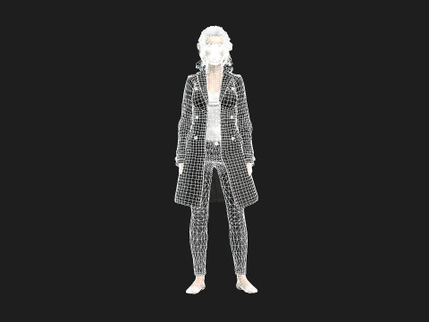 Game and animation ready woman character 3Dモデル