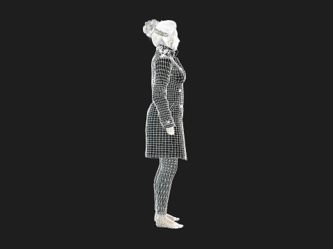 Game and animation ready woman character 3Dモデル