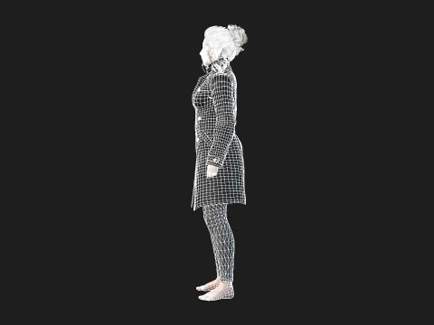 Game and animation ready woman character 3Dモデル