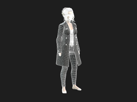 Game and animation ready woman character 3Dモデル