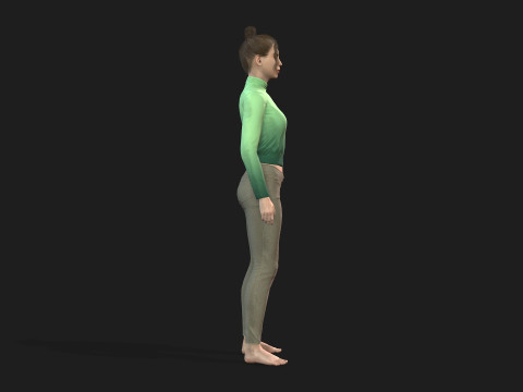 3d woman for animations 3D 模型