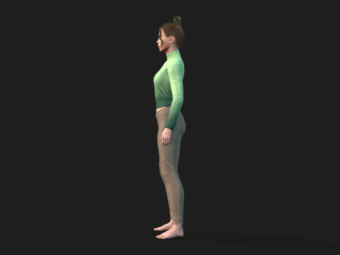 3d woman for animations 3D 模型