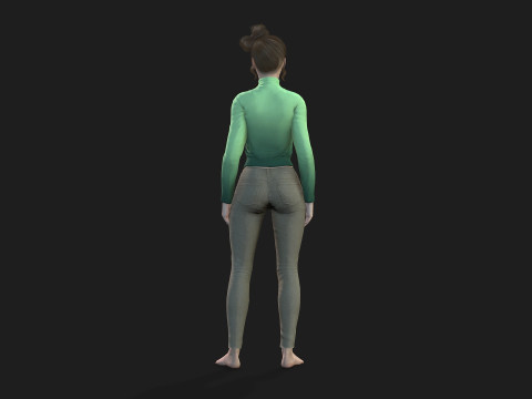 3d woman for animations 3D 模型
