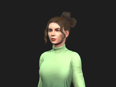 3d woman for animations 3D 模型
