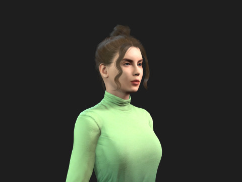 3d woman for animations 3D 模型