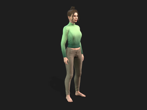 3d woman for animations 3D 模型