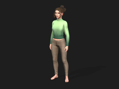 3d woman for animations 3D 模型
