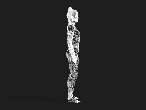 3d woman for animations 3D 模型