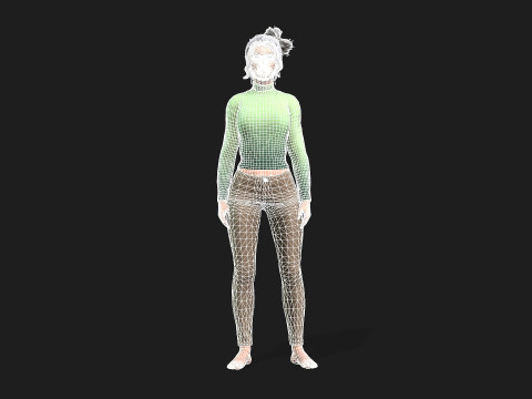 3d woman for animations 3D 模型