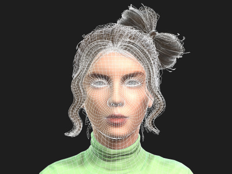 3d woman for animations 3D 模型