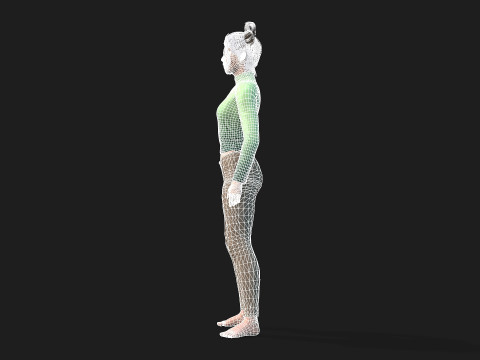 3d woman for animations 3D 模型