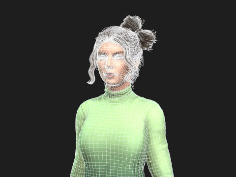 3d woman for animations 3D 模型