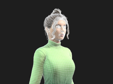 3d woman for animations 3D 模型