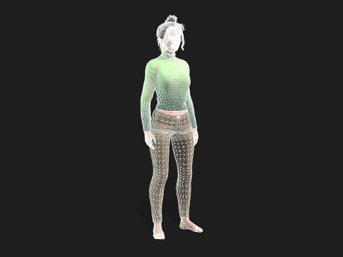 3d woman for animations 3D 模型
