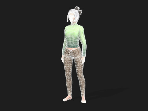 3d woman for animations 3D 模型