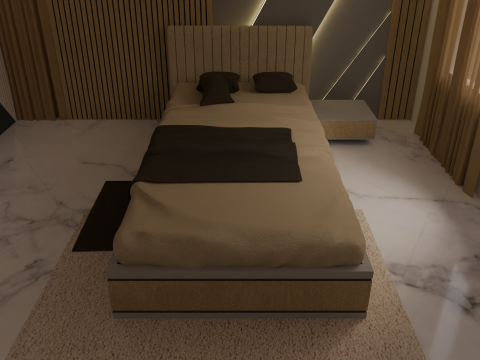 Modern Bedroom Model Game and Animation Ready 3D मॉडल