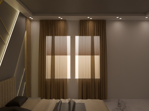 Modern Bedroom Model Game and Animation Ready 3D मॉडल